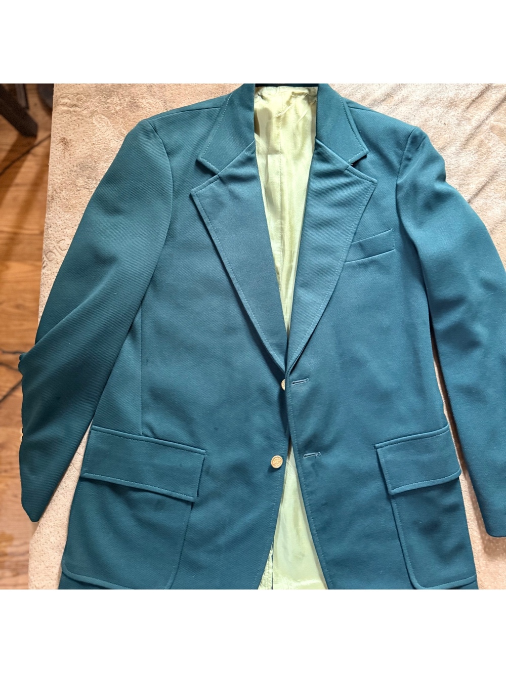 Lenox Royal Collection Men's Dark Green 2-Button Blazer Jacket